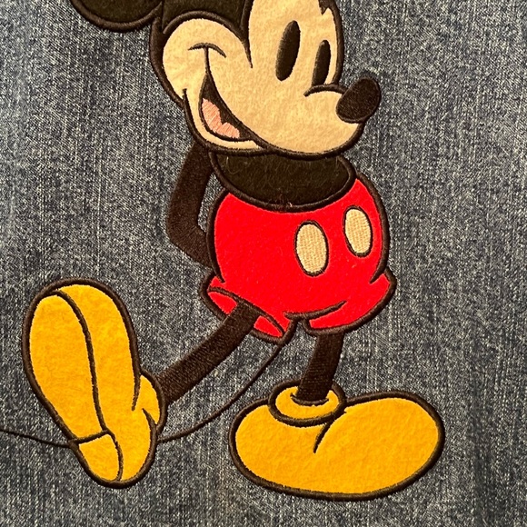 Vintage Disney Embroidered Mickey Mouse Denim Jacket. - Picture 6 of 8